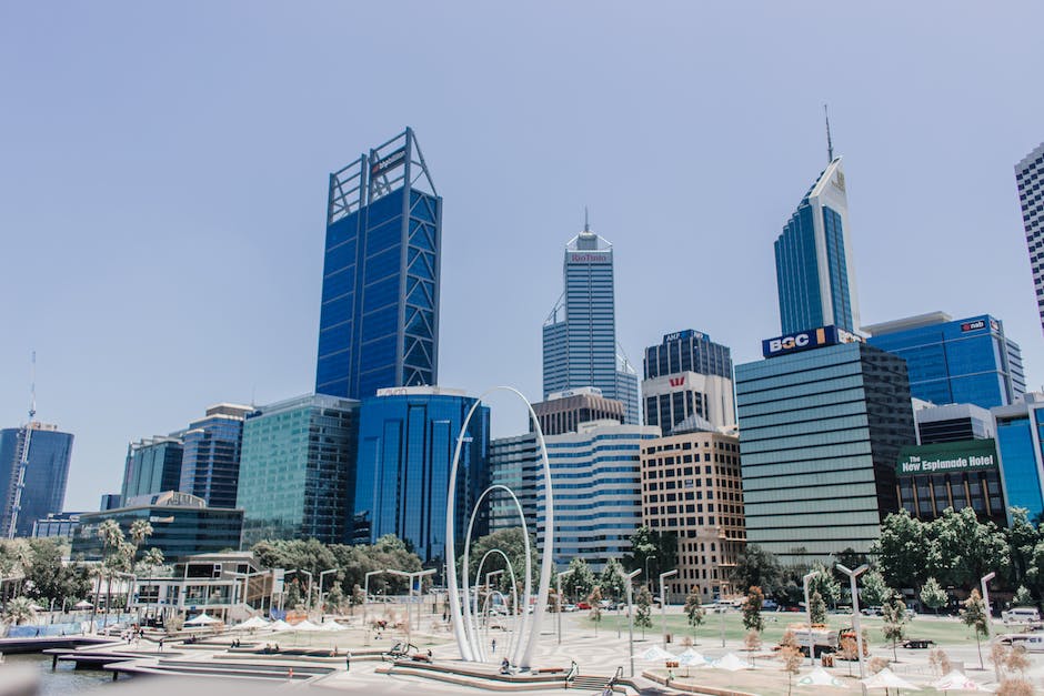 City of Perth under a Blue Sky by Rachel Claire
